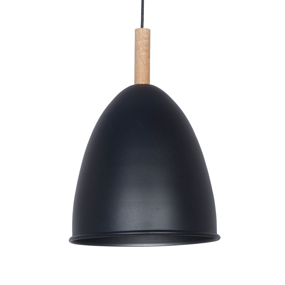COLGANTE OVI BLANCO 24CM ALUMINIO BLANCO C/MADERA CC6616-01